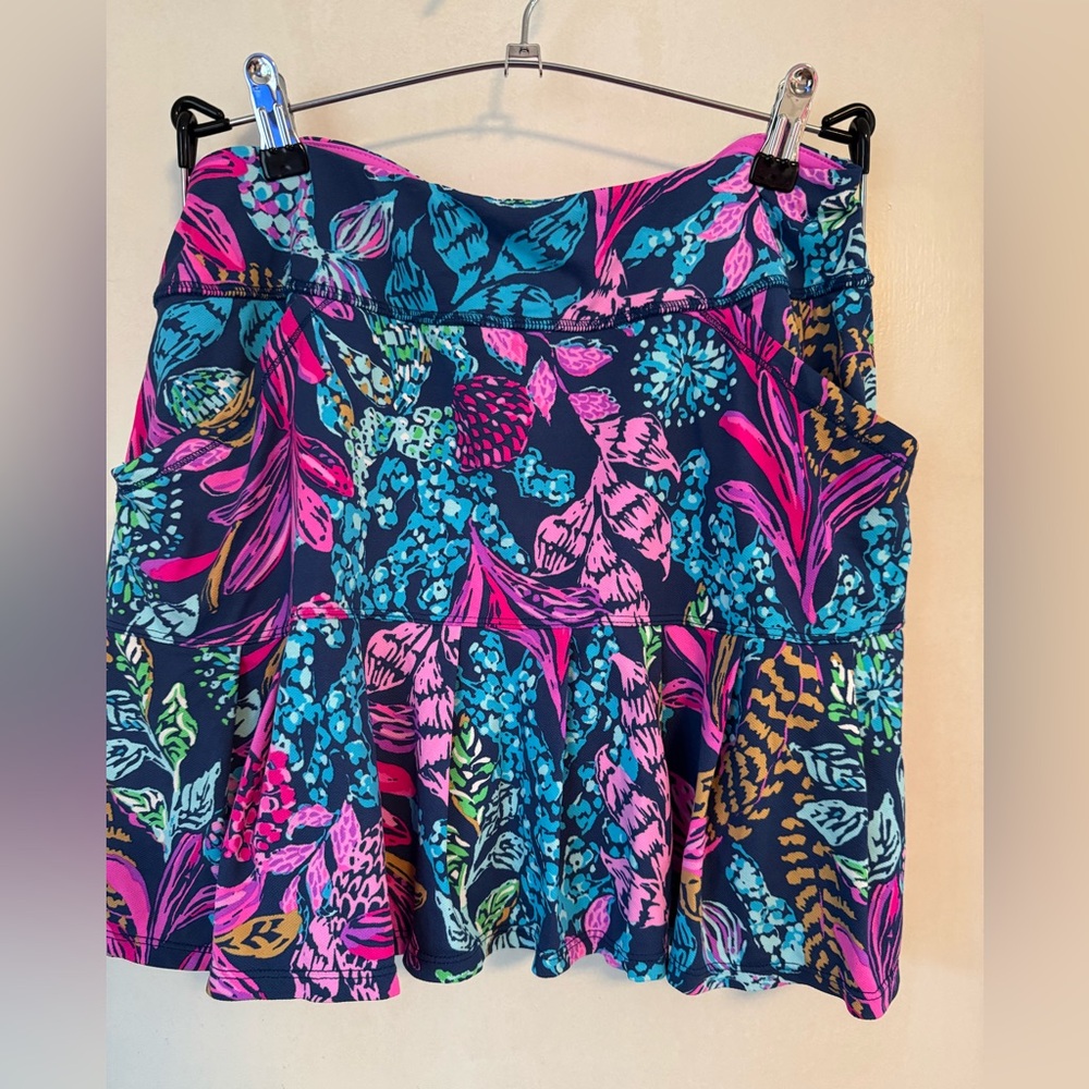 Lilly Pulitzer Luxletic Pink and Blue Skort